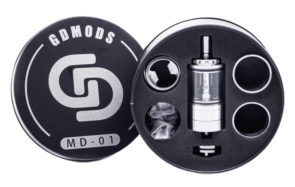 GD-Mods-MD-01-RTA-5.5ml-23mm-Silver-box